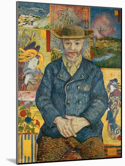 Le pere Tanguy Oil on canvas, 1887 .-Vincent van Gogh-Mounted Giclee Print