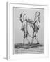 Le Petit Maitre Pertant Pour La Promenade, Caricature of Hairdressing of So-Called "Macaroni"-null-Framed Giclee Print