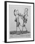 Le Petit Maitre Pertant Pour La Promenade, Caricature of Hairdressing of So-Called "Macaroni"-null-Framed Giclee Print