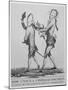 Le Petit Maitre Pertant Pour La Promenade, Caricature of Hairdressing of So-Called "Macaroni"-null-Mounted Giclee Print