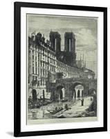 Le Petit Pont, 1915-CH Meryon-Framed Giclee Print