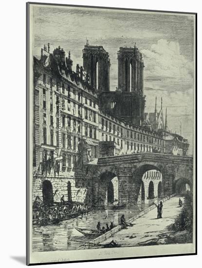 Le Petit Pont, 1915-CH Meryon-Mounted Giclee Print