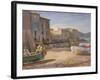 Le Petit Port, St Tropez, 1922 (Oil on Panel)-Roger Eliot Fry-Framed Giclee Print