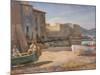 Le Petit Port, St Tropez, 1922 (Oil on Panel)-Roger Eliot Fry-Mounted Giclee Print