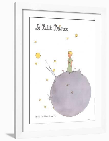 Le Petit Prince et son Asteroide-Antoine de Saint Exupery-Framed Art Print