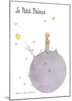 Le Petit Prince et son Asteroide-Antoine de Saint Exupery-Mounted Art Print