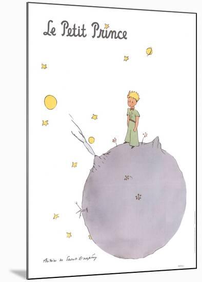 Le Petit Prince et son Asteroide-Antoine de Saint Exupery-Mounted Art Print