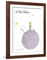 Le Petit Prince et son Asteroide-Antoine de Saint Exupery-Framed Art Print