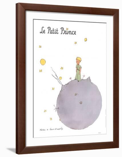 Le Petit Prince et son Asteroide-Antoine de Saint Exupery-Framed Art Print