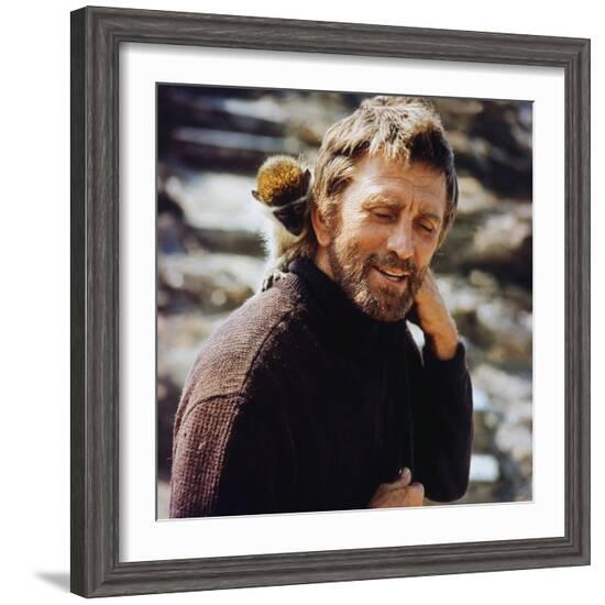 Le Phare du bout du monde THE LIGHT AT THE EDGE OF THE WORLD by Kevin Billington with Kirk Douglas,--Framed Photo