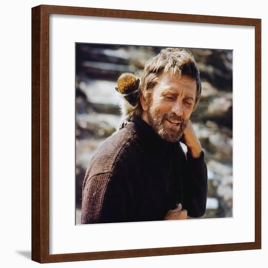 Le Phare du bout du monde THE LIGHT AT THE EDGE OF THE WORLD by Kevin Billington with Kirk Douglas,-null-Framed Photo