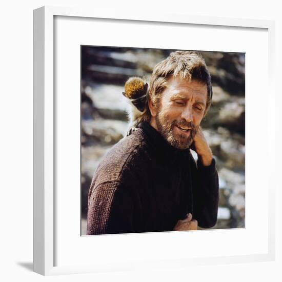 Le Phare du bout du monde THE LIGHT AT THE EDGE OF THE WORLD by Kevin Billington with Kirk Douglas,-null-Framed Photo