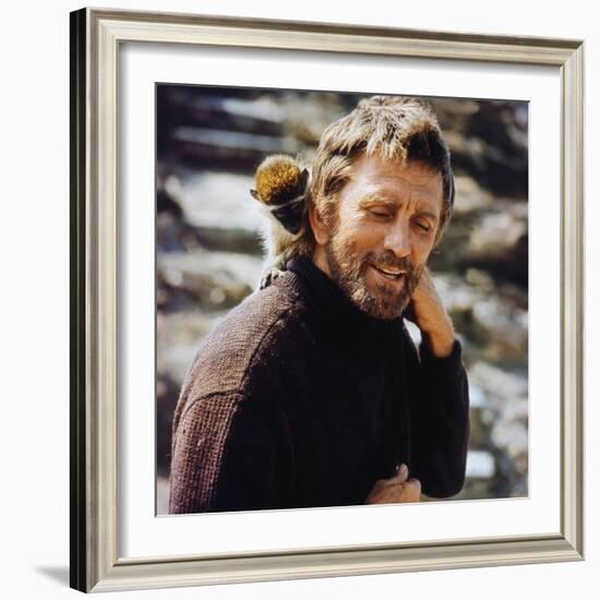 Le Phare du bout du monde THE LIGHT AT THE EDGE OF THE WORLD by Kevin Billington with Kirk Douglas,-null-Framed Photo