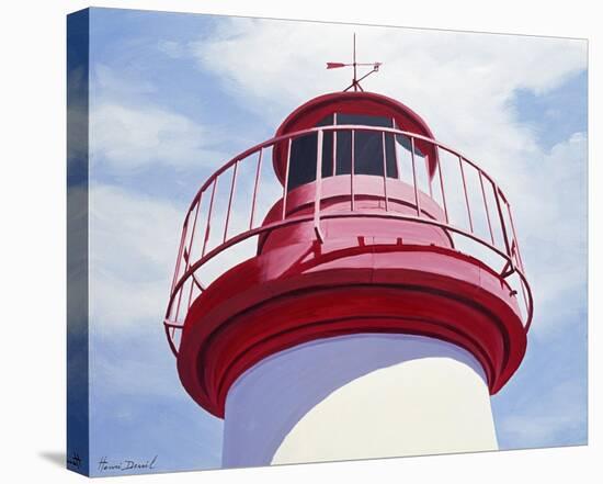 Le Phare Rouge-Henri Deuil-Stretched Canvas