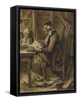 Le philosophe-Nicolas Toussaint Charlet-Framed Stretched Canvas