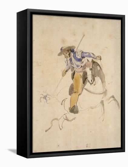 Le Picador-Eugene Delacroix-Framed Stretched Canvas