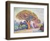 'Le Pin de Bertaud at Saint-Tropez', 1909-Paul Signac-Framed Giclee Print