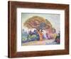 'Le Pin de Bertaud at Saint-Tropez', 1909-Paul Signac-Framed Giclee Print