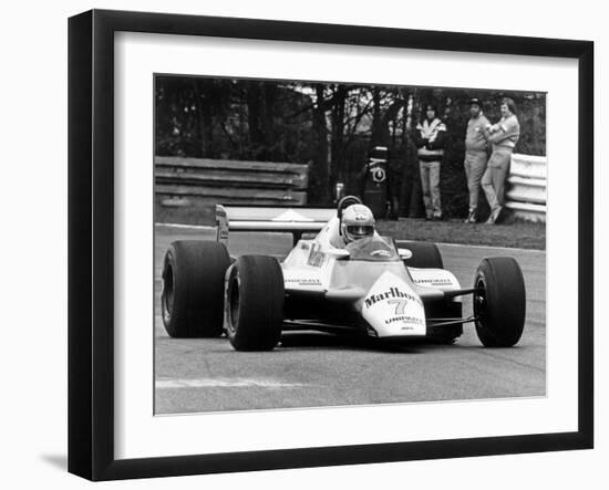 Le Pitote Automobile Britannique John Marshall Watson Lors Du Prix De Belgique Au Circuit De Zolder-null-Framed Photo