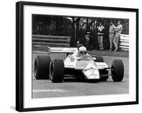 Le Pitote Automobile Britannique John Marshall Watson Lors Du Prix De Belgique Au Circuit De Zolder-null-Framed Photo