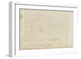 Le plan du Panthéon d'Agrippa à Rome-Herman Vischer-Framed Giclee Print