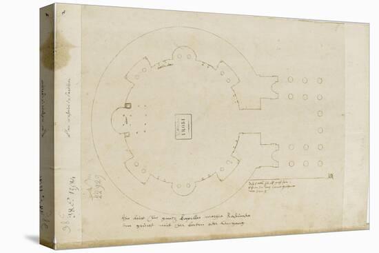 Le plan du Panthéon d'Agrippa à Rome-Herman Vischer-Stretched Canvas