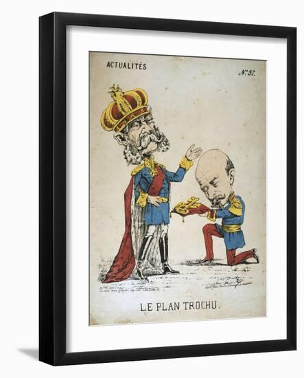 Le Plan Trochu, 1870-1871-null-Framed Giclee Print