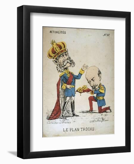 Le Plan Trochu, 1870-1871-null-Framed Giclee Print