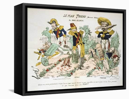 Le Plan Trochu, 1870-1871-null-Framed Stretched Canvas