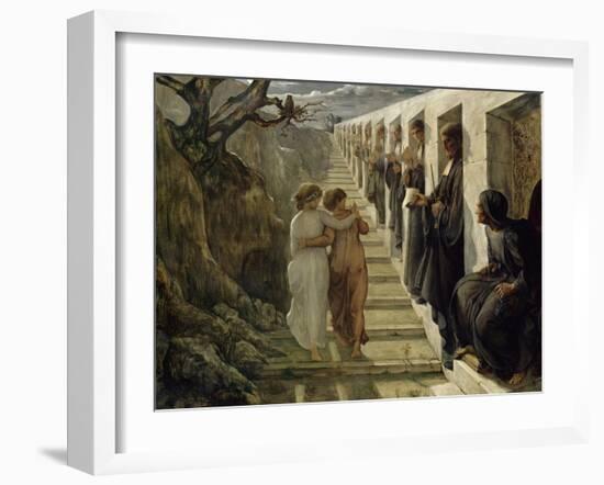 Le Poème de l'âme. Le Mauvais sentier-Louis Janmot-Framed Giclee Print