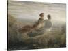 Le Poème de l'âme. Le vol de l'Âme-Louis Janmot-Stretched Canvas