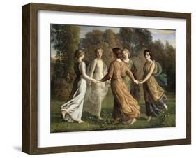 Le Poème de l'âme. Rayons de soleil-Louis Janmot-Framed Giclee Print