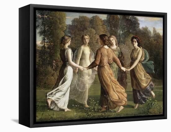 Le Poème de l'âme. Rayons de soleil-Louis Janmot-Framed Stretched Canvas