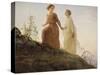 Le Poème de l'âme. Sur la montagne-Louis Janmot-Stretched Canvas