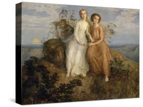 Le Poème de l'âme. Un soir-Louis Janmot-Stretched Canvas