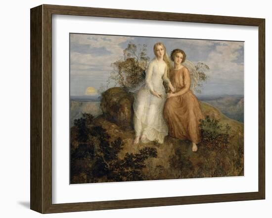 Le Poème de l'âme. Un soir-Louis Janmot-Framed Giclee Print