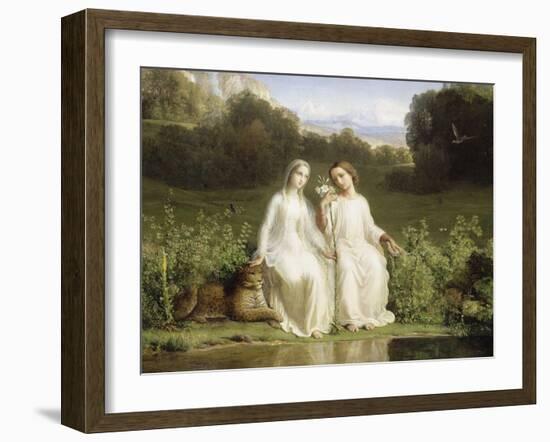 Le Poème de l'âme. Virginitas-Louis Janmot-Framed Giclee Print