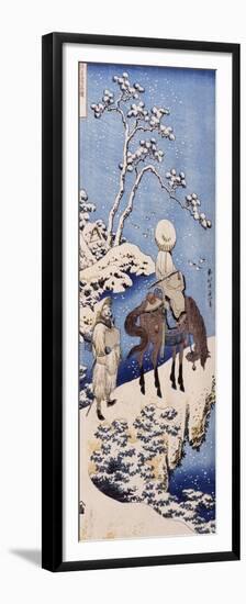 Le poète chinois Su Dongpo-Katsushika Hokusai-Framed Premium Giclee Print