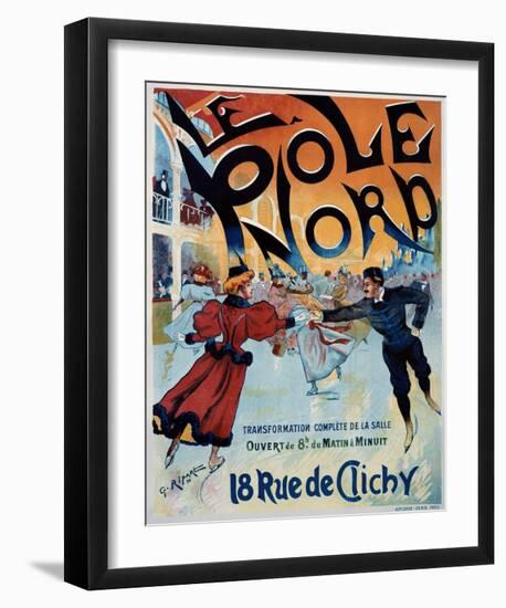 Le Pole Nord-Georges Ripart-Framed Art Print