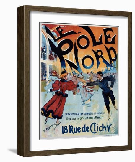 Le Pole Nord-Georges Ripart-Framed Art Print