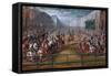 Le Pompeux Carrousel Des Galantes Amazones Des Quatre Parties Du Monde-Jean-Baptiste Martin-Framed Stretched Canvas