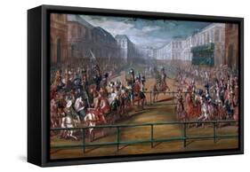 Le Pompeux Carrousel Des Galantes Amazones Des Quatre Parties Du Monde-Jean-Baptiste Martin-Framed Stretched Canvas