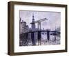 Le Pont, Amsterdam, 1870-71-Claude Monet-Framed Giclee Print