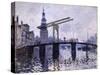 Le Pont, Amsterdam, 1870-71-Claude Monet-Stretched Canvas