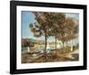 Le Pont d'Argenteuil en Automne-Pierre-Auguste Renoir-Framed Premium Giclee Print