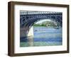Le Pont D'Argenteuil Et La Seine, Ca. 1883-Gustave Caillebotte-Framed Giclee Print