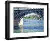 Le Pont D'Argenteuil Et La Seine, Ca. 1883-Gustave Caillebotte-Framed Giclee Print