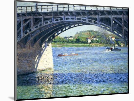 Le Pont D'Argenteuil Et La Seine, Ca. 1883-Gustave Caillebotte-Mounted Giclee Print