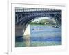 Le Pont D'Argenteuil Et La Seine, Ca. 1883-Gustave Caillebotte-Framed Giclee Print