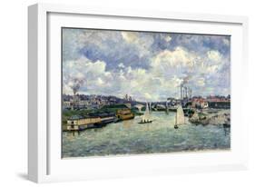 Le Pont de Charenton-Armand Guillaumin-Framed Giclee Print